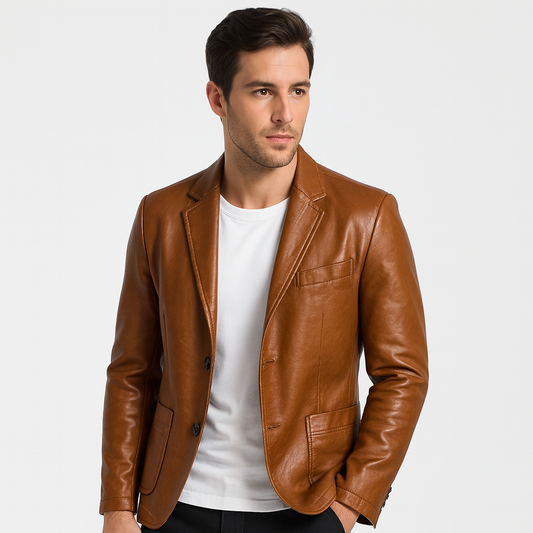 Mistrève | Veste Homme en Cuir – Élégance Classique et Style Intemporel