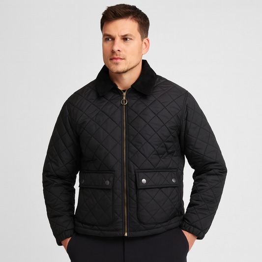 Mistrève | Veste matelassée rétro homme – Élégance vintage et chaleur d’hiver