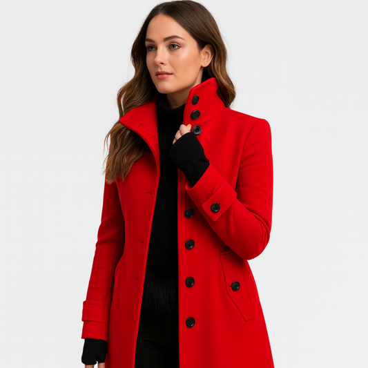 Mistrève | Manteau en laine pour femme – Élégance structurée