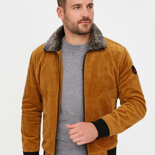 Mistrève | Veste Velours Côtelé Thermique – Chaleur Moderne et Style Distingué