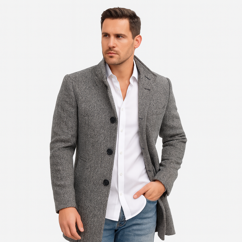 Mistrève | Manteau Long Homme en Laine – Chaleur Intemporelle et Élégance Sophistiquée