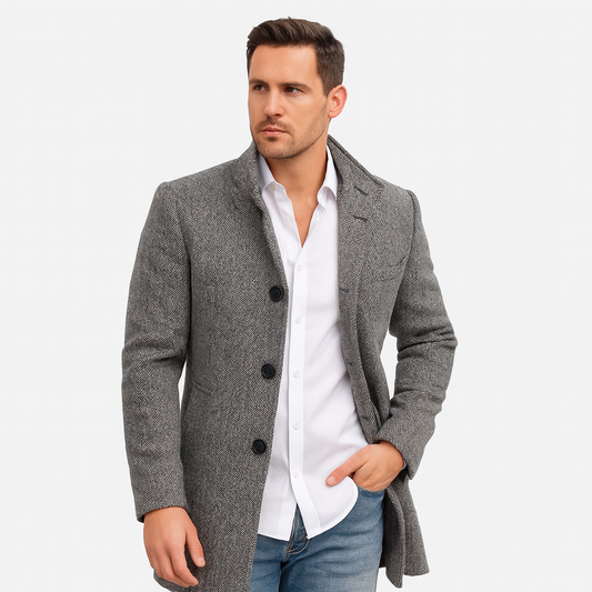 Mistrève | Manteau Long Homme en Laine – Chaleur Intemporelle et Élégance Sophistiquée