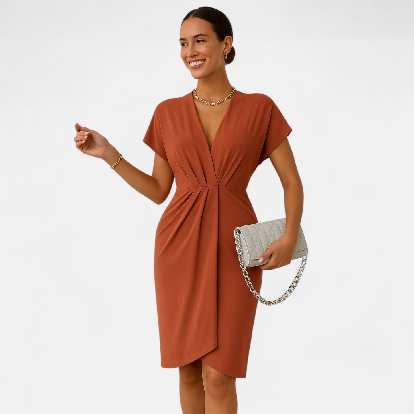 Mistrève | Robes Midi de Luxe pour Femme – Élégance Structurée, Charme Intemporel