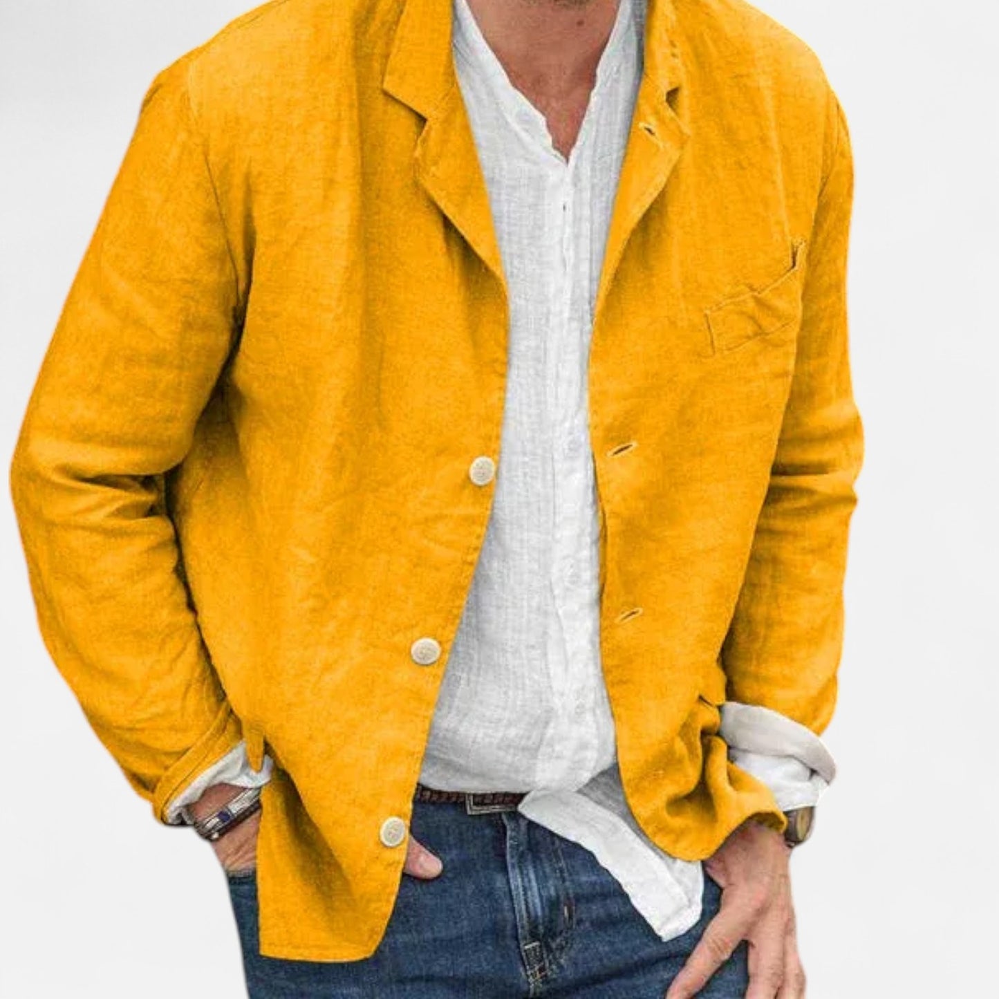 Mistrève | Blazer en Lin pour Homme – Raffinement Estival, Élégance Sans Effort