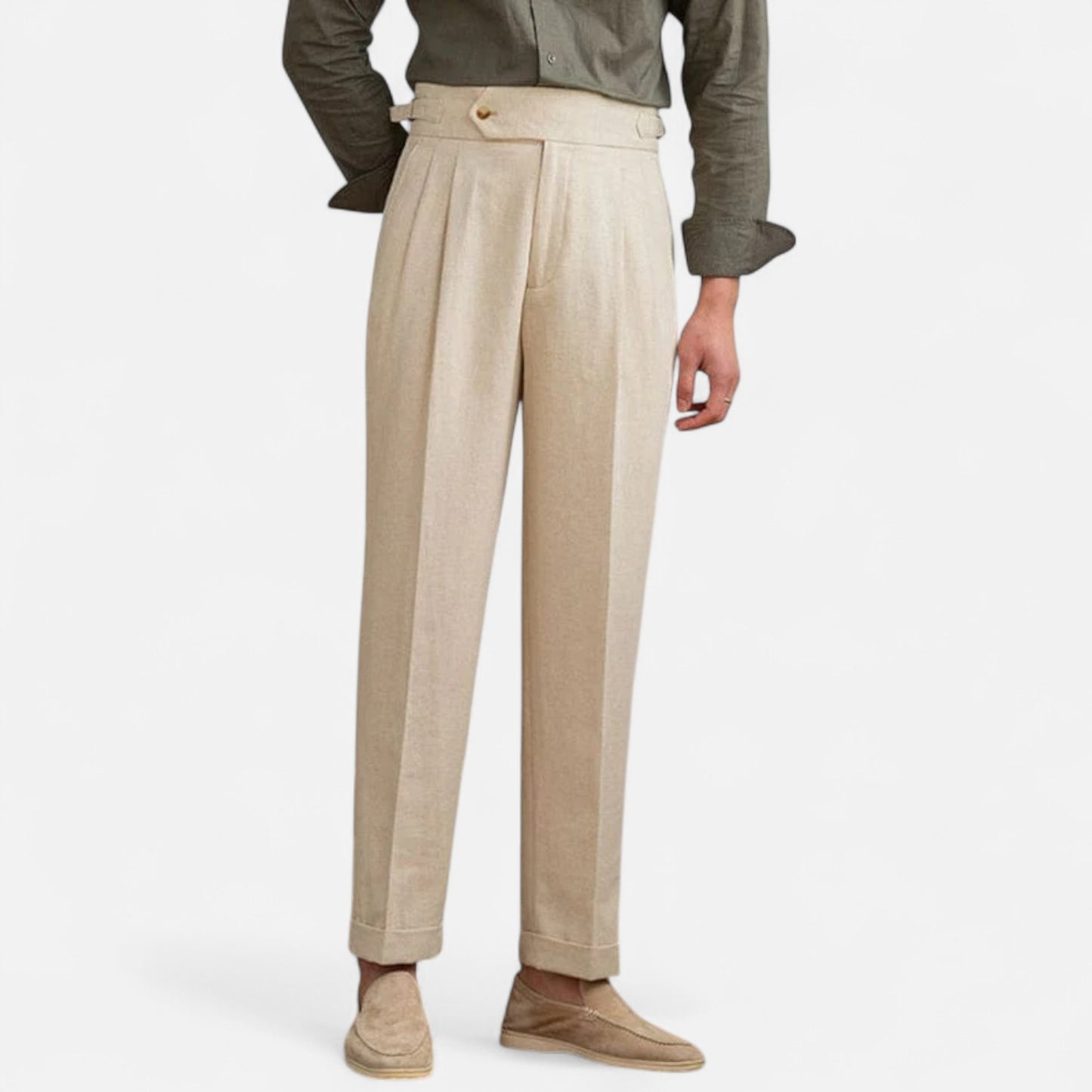 Mistrève | Pantalon Tailleur Droit pour Homme – Ligne Aristocratique, Élégance Intemporelle