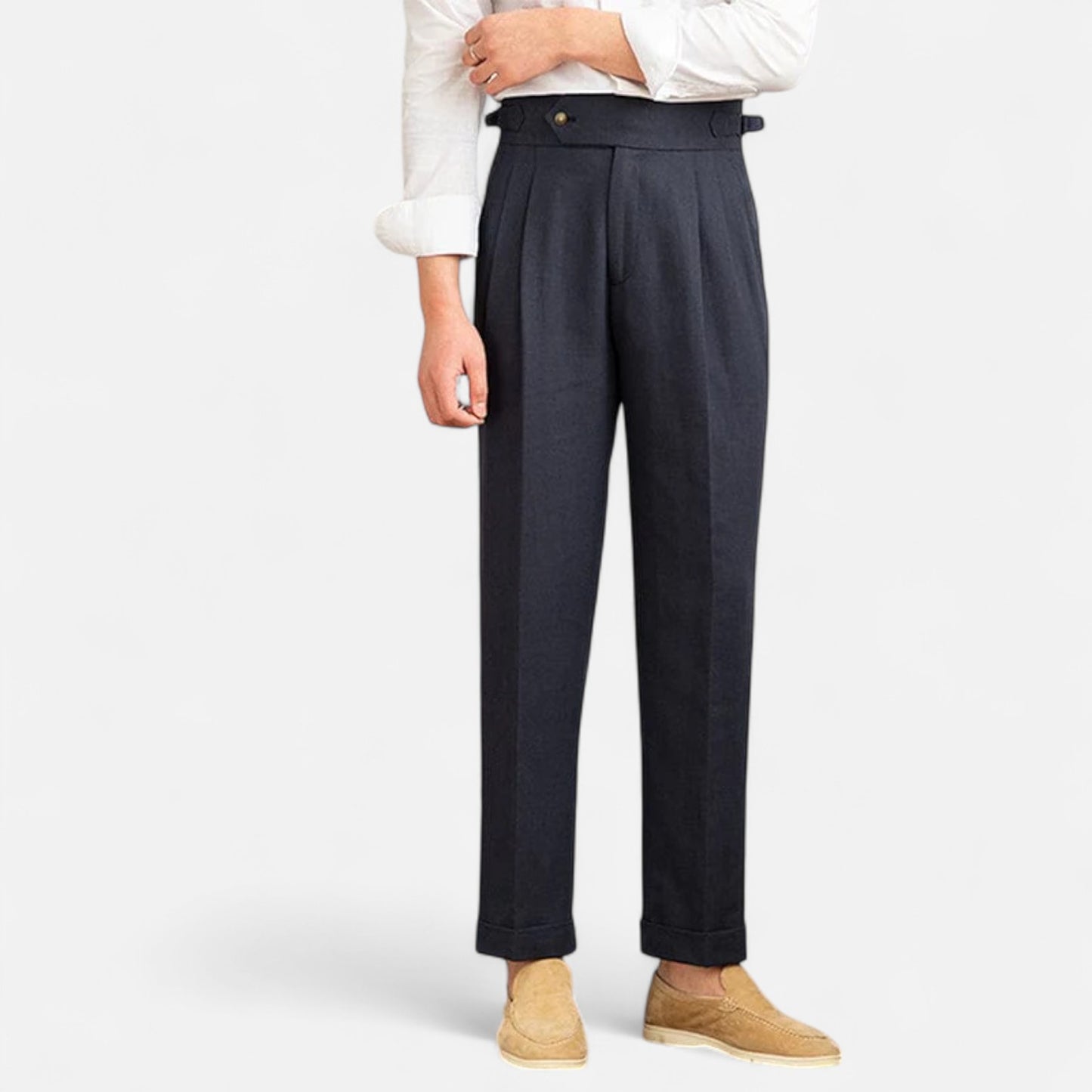Mistrève | Pantalon Tailleur Droit pour Homme – Ligne Aristocratique, Élégance Intemporelle
