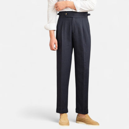 Mistrève | Pantalon Tailleur Droit pour Homme – Ligne Aristocratique, Élégance Intemporelle