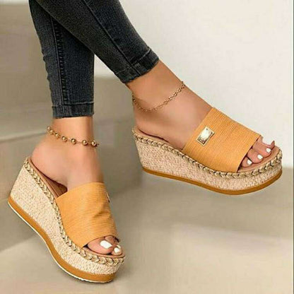 Vanessa™ – Sandales à Talon Wedge de Plage pour Femmes