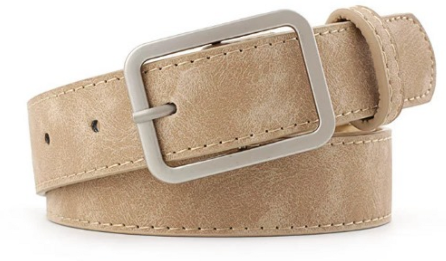 Mistrève | Ceinture Homme en Cuir Véritable et Sangle Oxford – Sobriété Masculine et Finition Durable