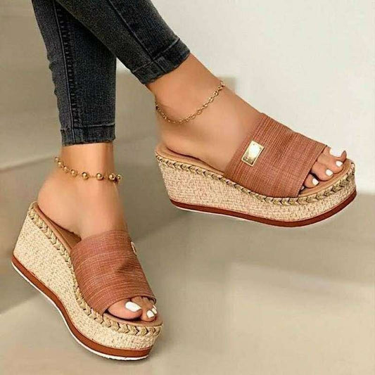 Vanessa™ – Sandales à Talon Wedge de Plage pour Femmes