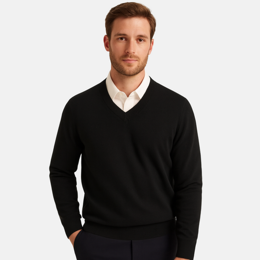 Mistrève | Pull Col V Homme – Douceur Intemporelle et Élégance Moderne