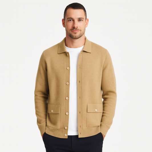 Mistrève | Cardigan Homme Maille Premium – Douceur Luxueuse et Élégance Intemporelle