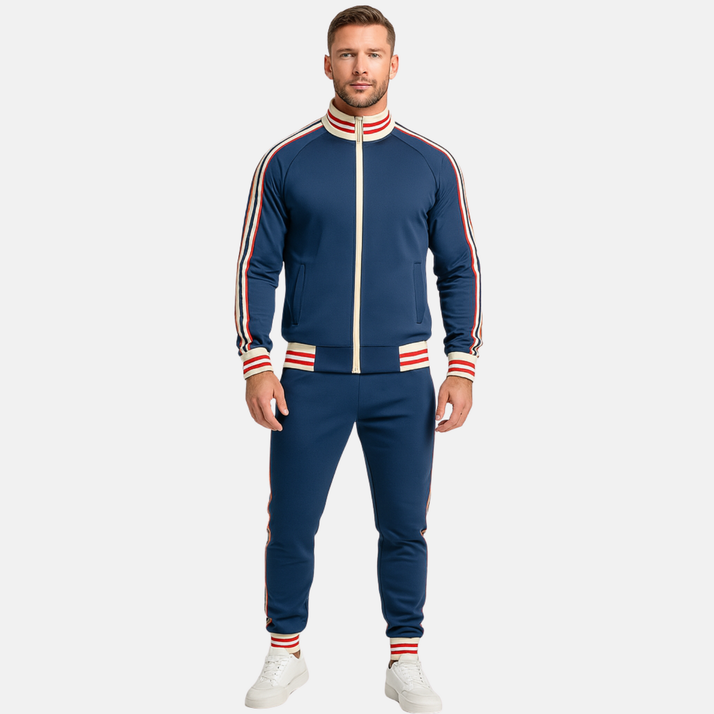 Mistrève | Ensemble Survêtement Homme Rayé – Confort Quotidien