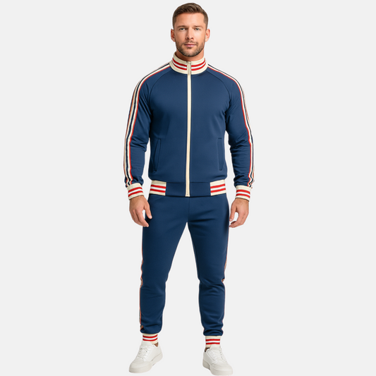 Mistrève | Ensemble Survêtement Homme Rayé – Confort Quotidien