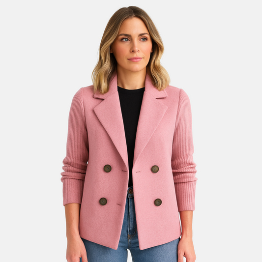 Mistrève | Blazer Élégant à Manches Tricotées