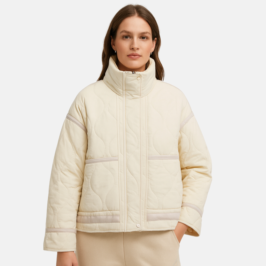 Mistrève | Veste Hiver Femme – Col Montant et Coupe Ample Moderne