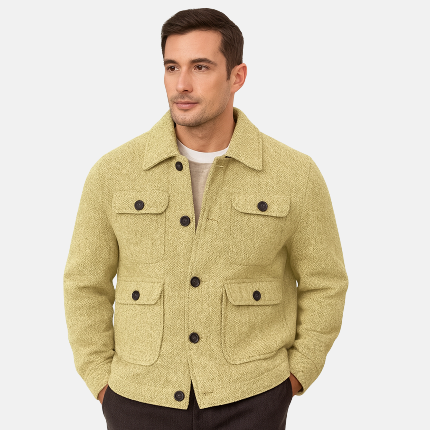 Mistrève | Herren Chevron-Muster Blazer – Klassische Eleganz und lässiger Stil