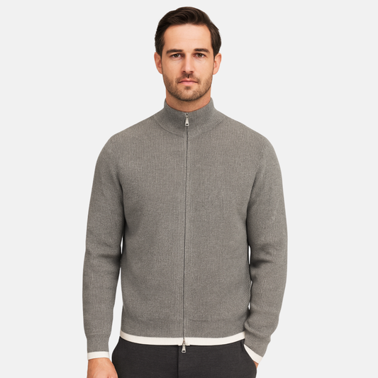 Mistrève | Pull Zippé Homme  – Élégance Décontractée Automnale