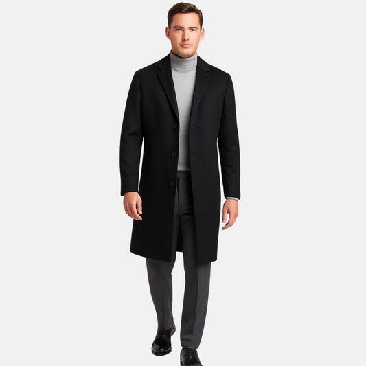 Mistrève | Manteau Long Homme Laine – Élégance Business et Chaleur Saisonnière
