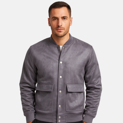 Mistrève | Blouson Homme en Suédine – Élégance Décontractée et Style Polyvalent