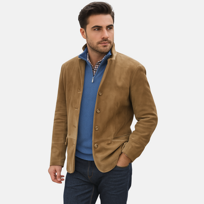Mistrève | Veste blazer en daim pour homme