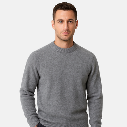 Mistrève | Pull Homme en Cachemire à Col Montant – Élégance Discrète et Chaleur Intemporelle