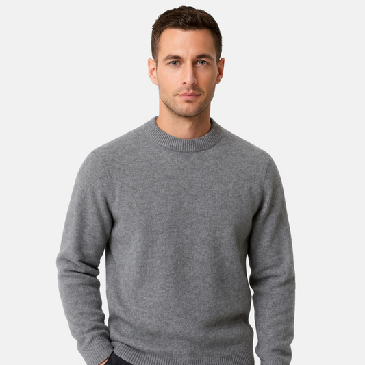 Mistrève | Pull Homme en Cachemire à Col Montant – Élégance Discrète et Chaleur Intemporelle