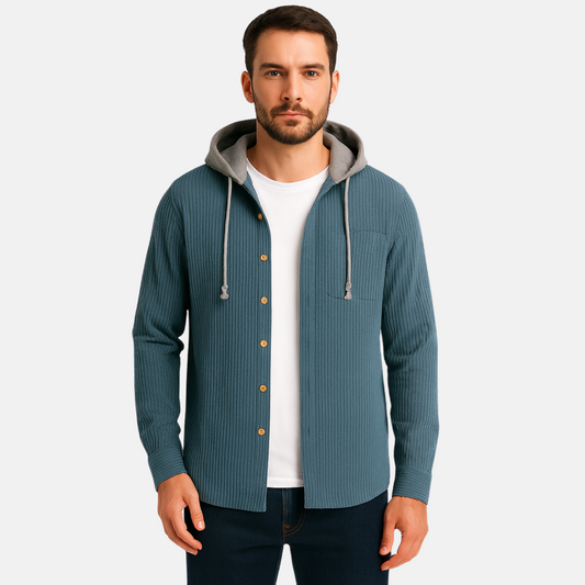 Mistrève | Hoodie Homme en Velours Côtelé – Élégance Intemporelle & Confort Durable