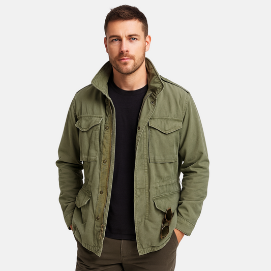 Mistrève | Veste Homme Style Militaire Vintage – Fonctionnalité Robuste et Élégance Intemporelle