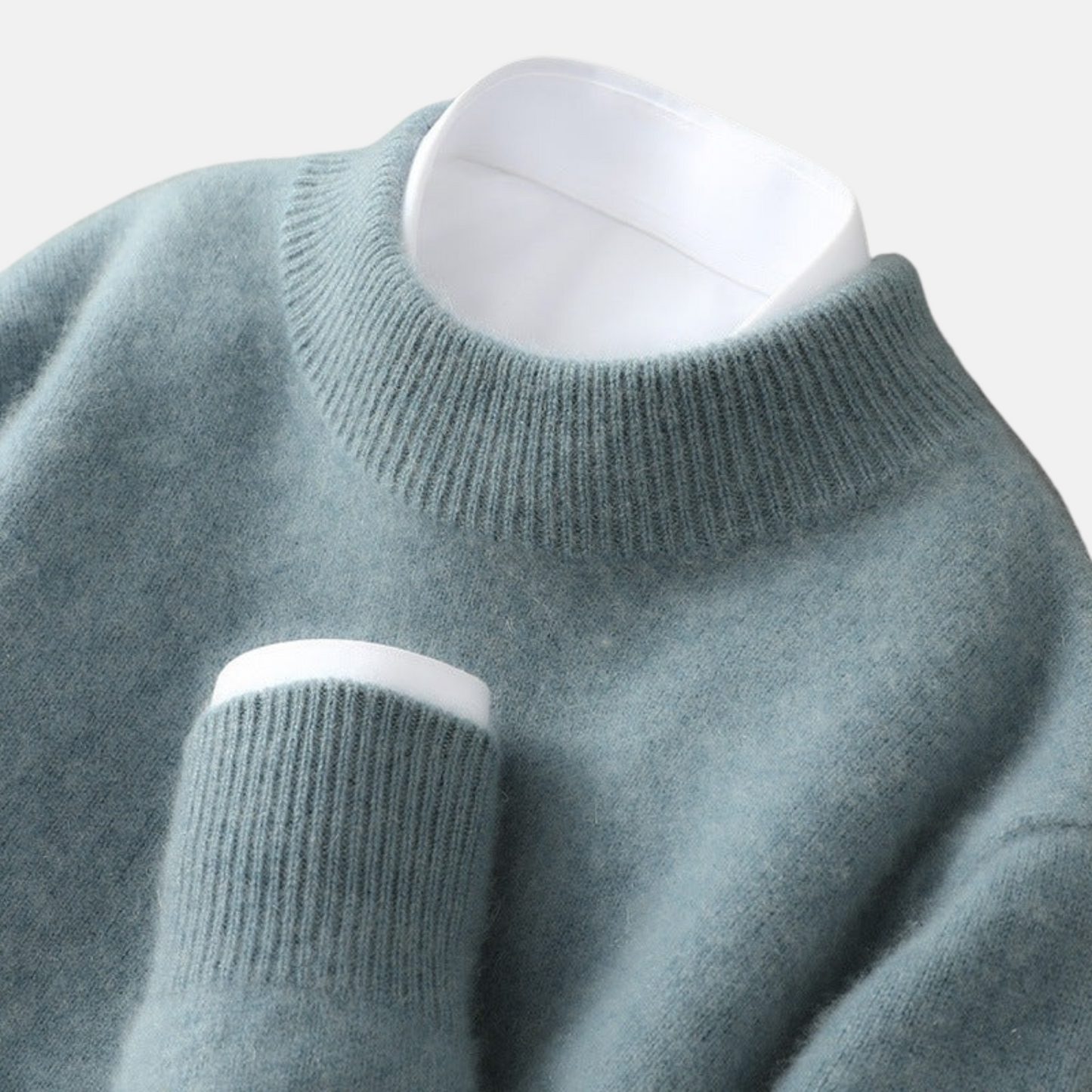 Mistrève | Pull Homme en Cachemire à Col Montant – Élégance Discrète et Chaleur Intemporelle