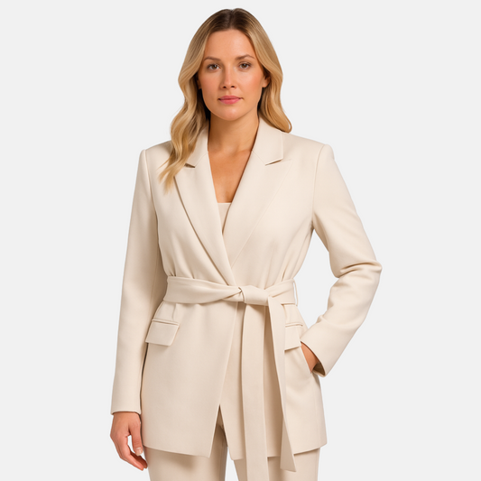 Mistrève | Blazer Élégant Femme avec Ceinture – Modernité & Élégance Assurée