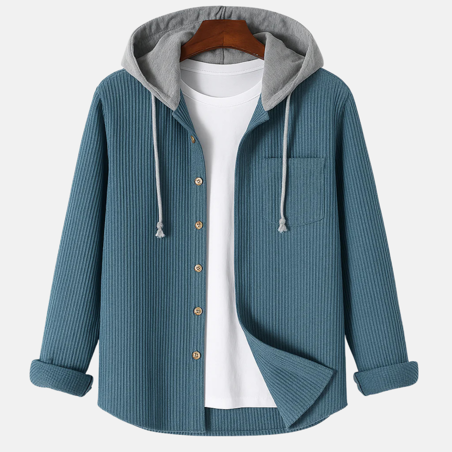 Mistrève | Hoodie Homme en Velours Côtelé – Élégance Intemporelle & Confort Durable