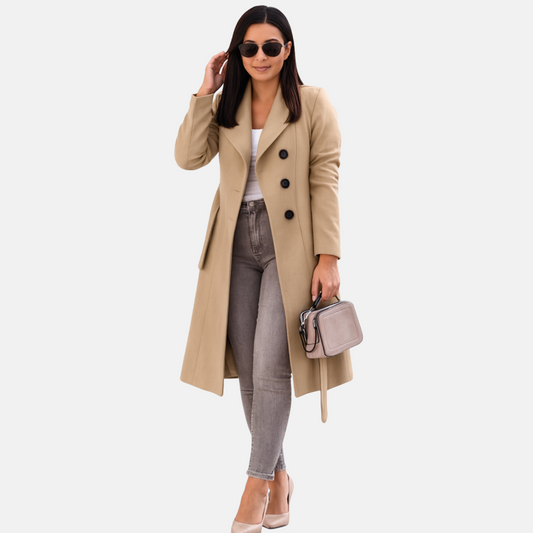 Mistrève | Trench Coat Femme Double-Boutonnage Classique – Élégance Intemporelle pour l’Automne/Hiver