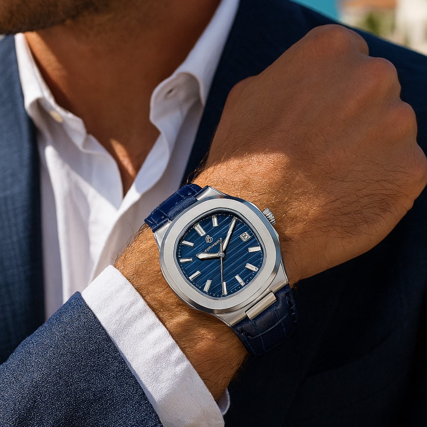 Mistrève | Montre Carrée Homme Élégante