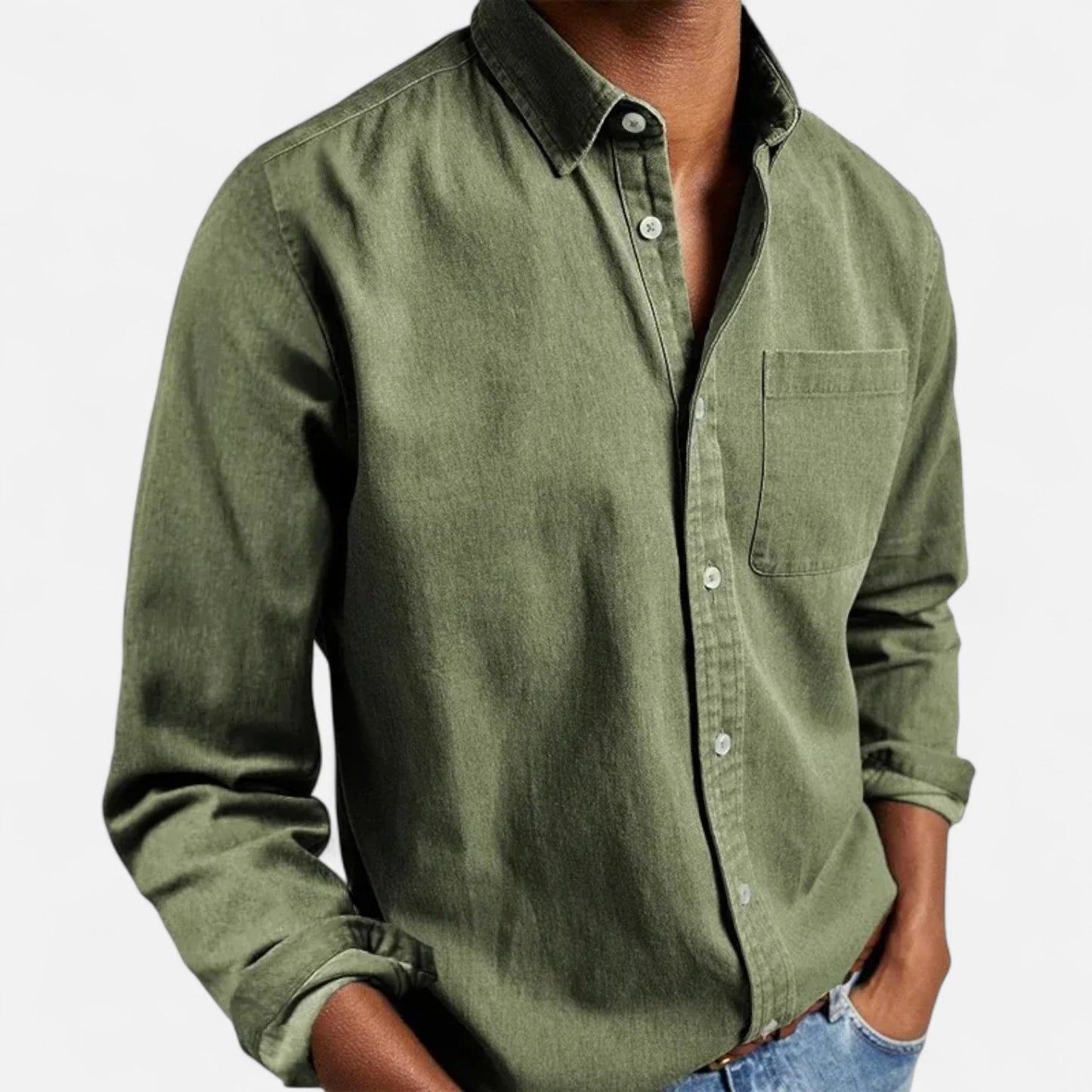 Mistrève | Chemise Homme Manche Longue Multi‑Usage – Casual Élégant, Confort Premium