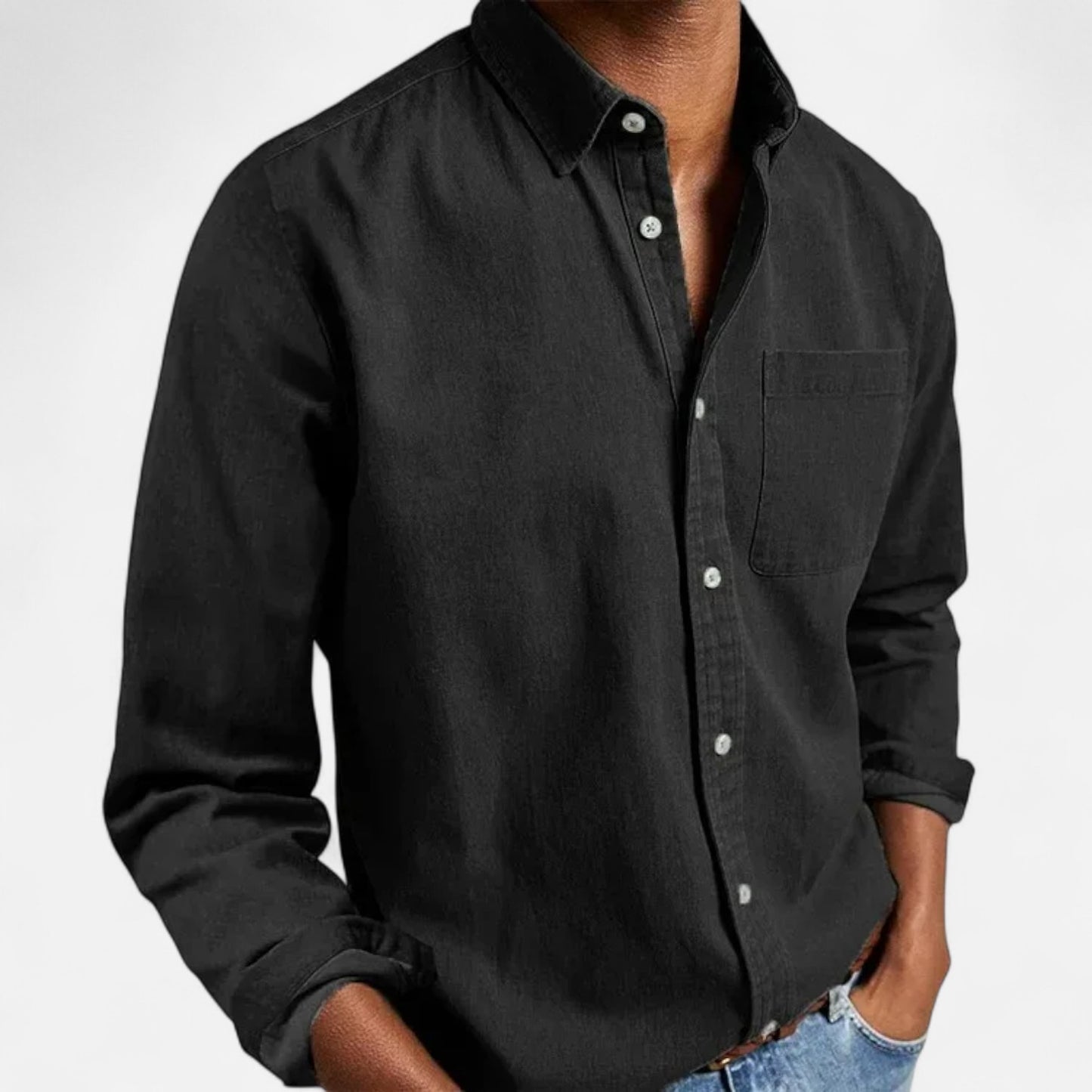 Mistrève | Chemise Homme Manche Longue Multi‑Usage – Casual Élégant, Confort Premium