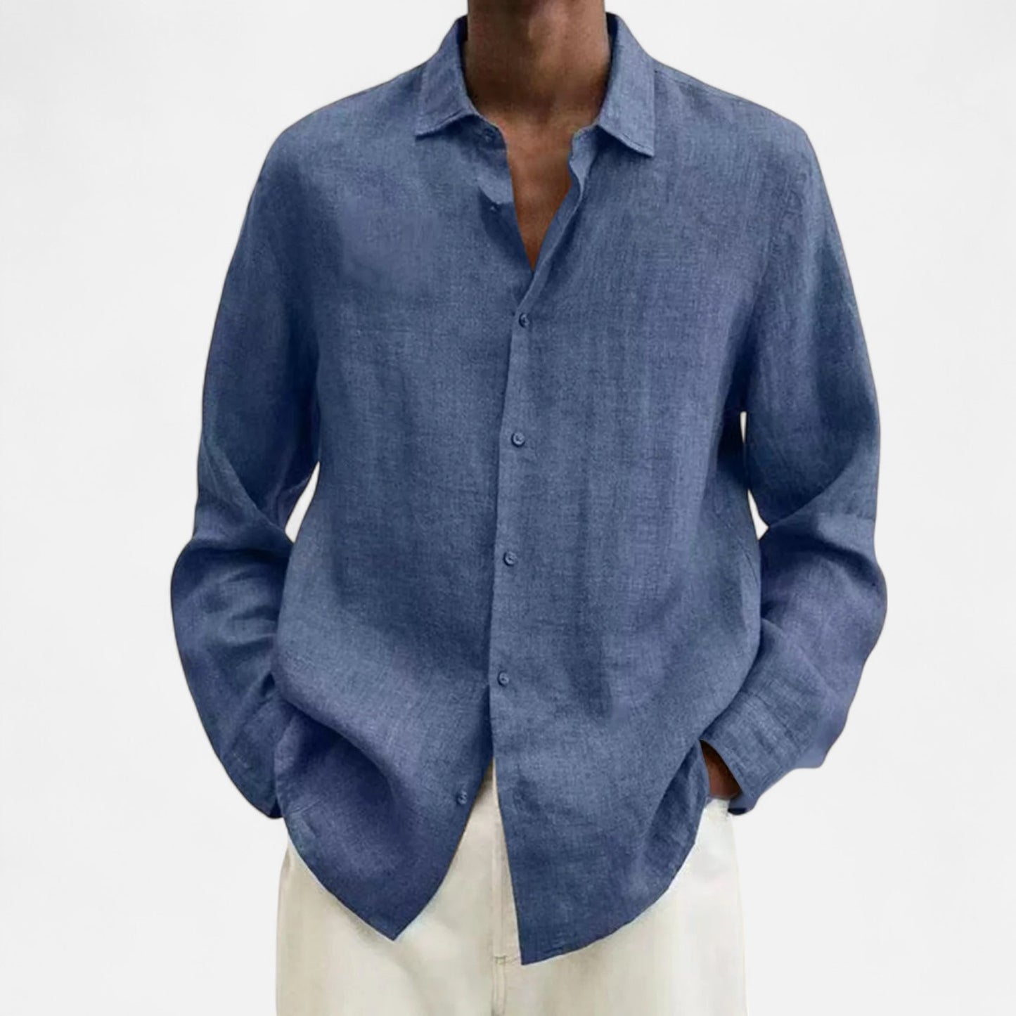 Mistrève | Chemise Décontractée en Lin pour Homme – Élégance Naturelle, Confort Estival
