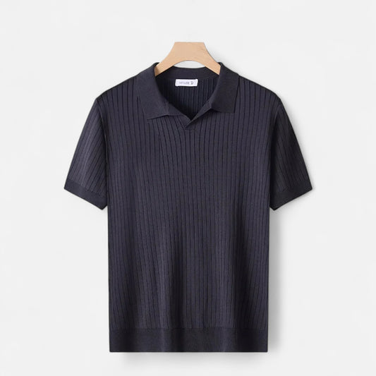 Mistrève | T‑Shirt Homme Manches Courtes Slim V‑Neck – Chic Décontracté, Raffinement Léger