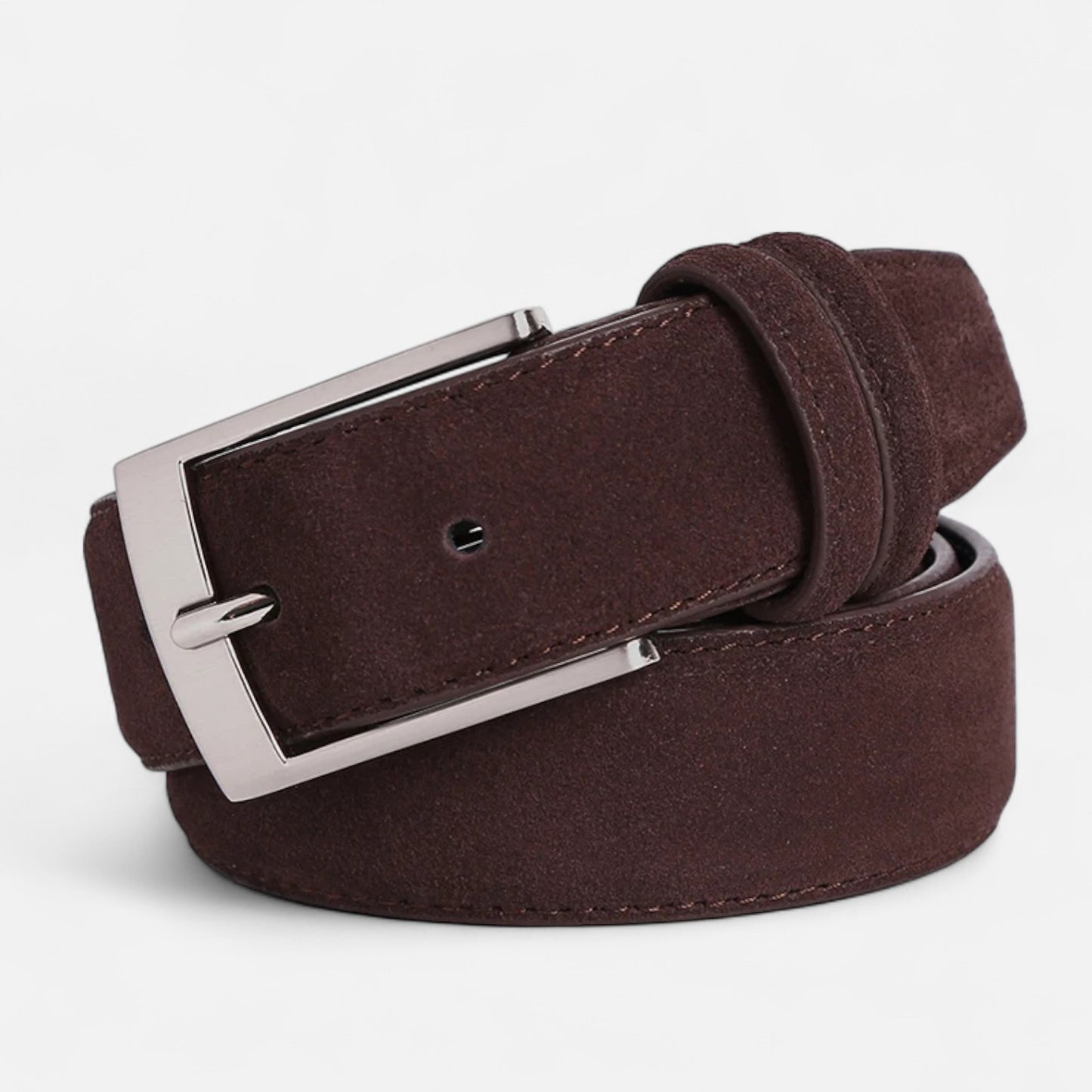 Mistrève | Ceinture Homme en Cuir Véritable et Sangle Oxford – Sobriété Masculine et Finition Durable
