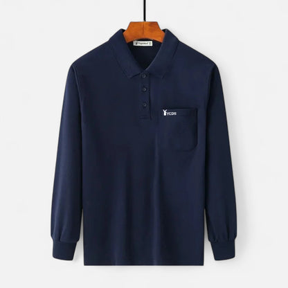 Mistrève | Chemise Épaissie Manches Longues Coton – Élégance Thermique pour Homme Mature