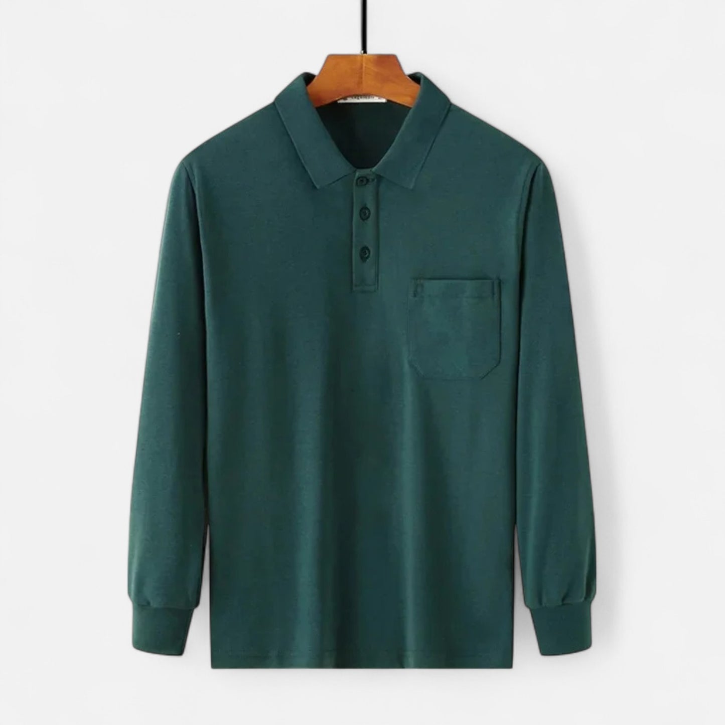 Mistrève | Chemise Épaissie Manches Longues Coton – Élégance Thermique pour Homme Mature