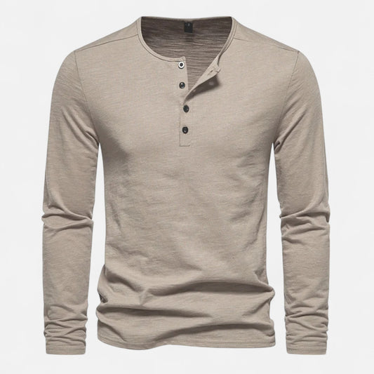 Mistrève | T-Shirt Manches Longues Homme – Coton Premium et Coupe Ajustée