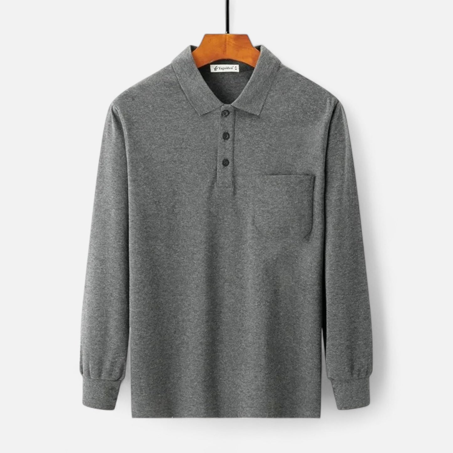 Mistrève | Chemise Épaissie Manches Longues Coton – Élégance Thermique pour Homme Mature