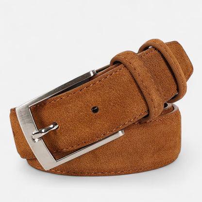 Mistrève | Ceinture Homme en Cuir Véritable et Sangle Oxford – Sobriété Masculine et Finition Durable