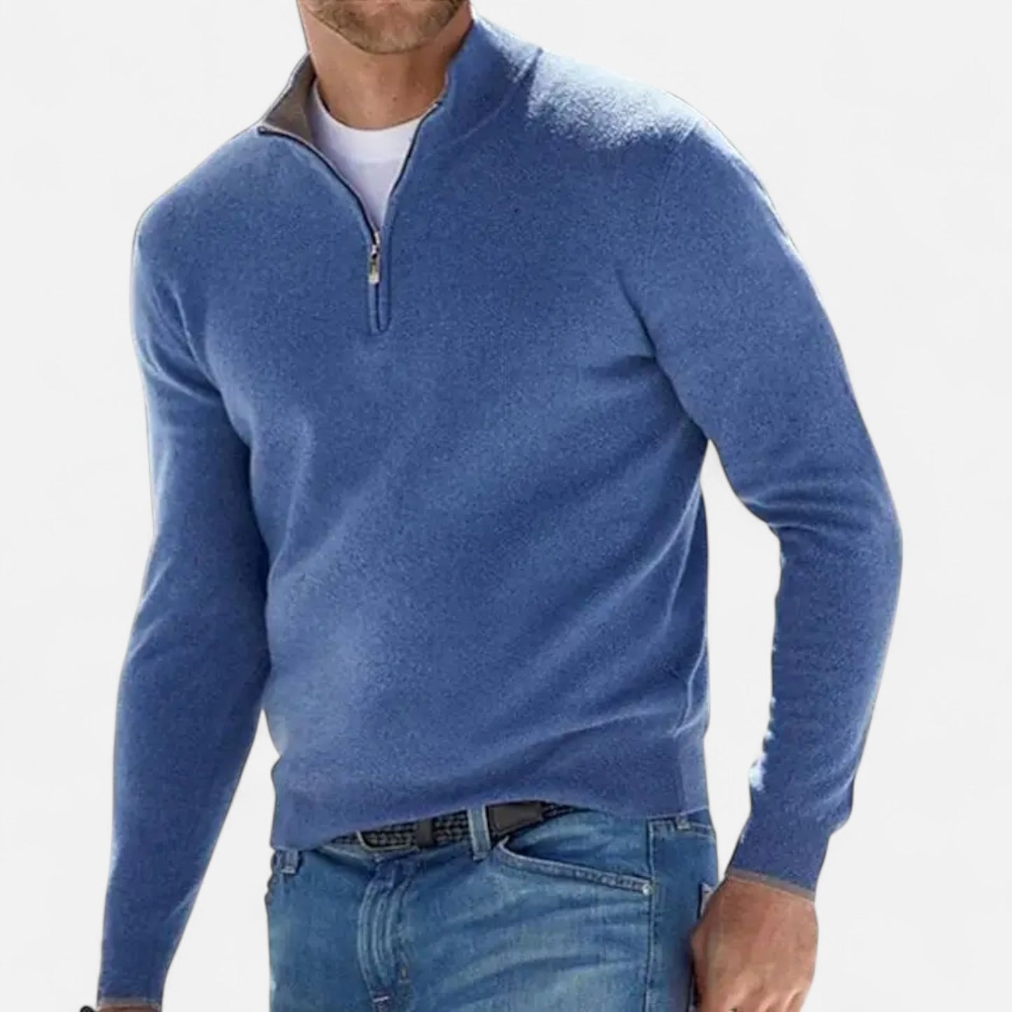 Mistrève | Pull Cachemire Manches Longues Homme – Luxe Naturel et Élégance Intemporelle
