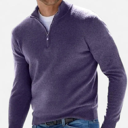 Mistrève | Pull Cachemire Manches Longues Homme – Luxe Naturel et Élégance Intemporelle