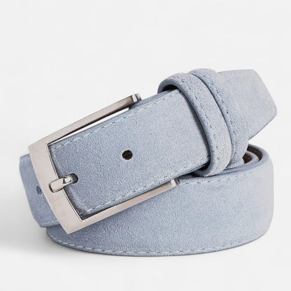 Mistrève | Ceinture Homme en Cuir Véritable et Sangle Oxford – Sobriété Masculine et Finition Durable