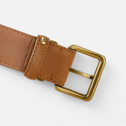Mistrève | Ceinture Femme en Croûte de Cuir de Vachette – Élégance Luxueuse au Toucher Velouté