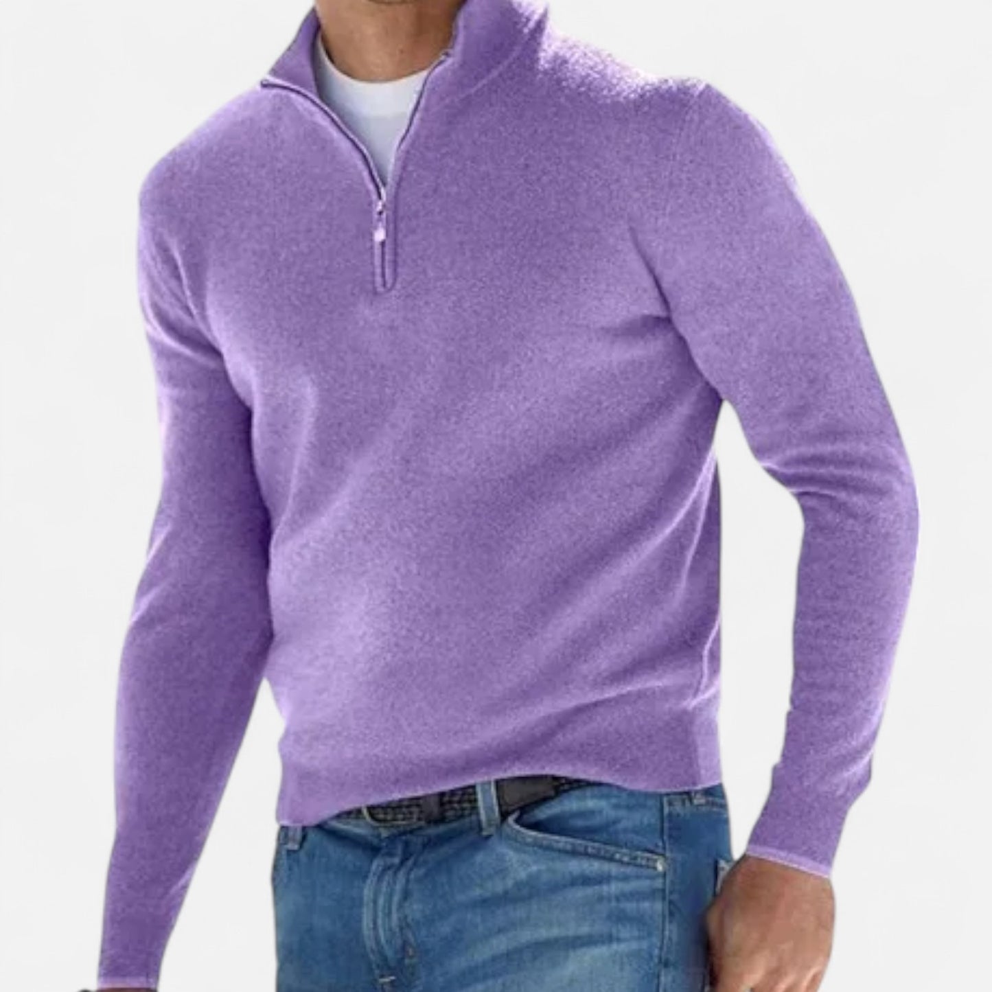 Mistrève | Pull Cachemire Manches Longues Homme – Luxe Naturel et Élégance Intemporelle
