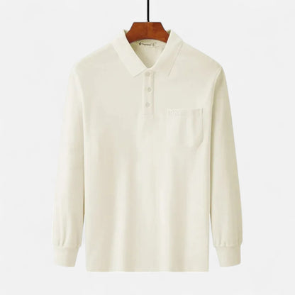 Mistrève | Chemise Épaissie Manches Longues Coton – Élégance Thermique pour Homme Mature
